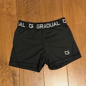 GRADUAL Women's Black Spandex Shorts